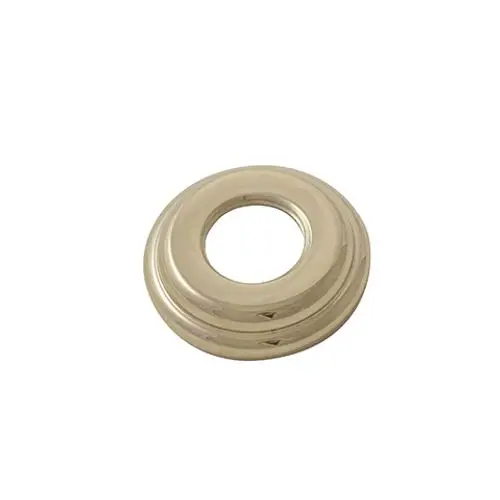 Rosette aus Messing, geeignet als Ersatzteil von Kludi. Runde Form mit mittigem Loch, für verschiedene Anwendungen im Sanitärbereich.